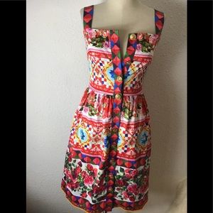 Zeraco Lanyayi button Up floral dress size large